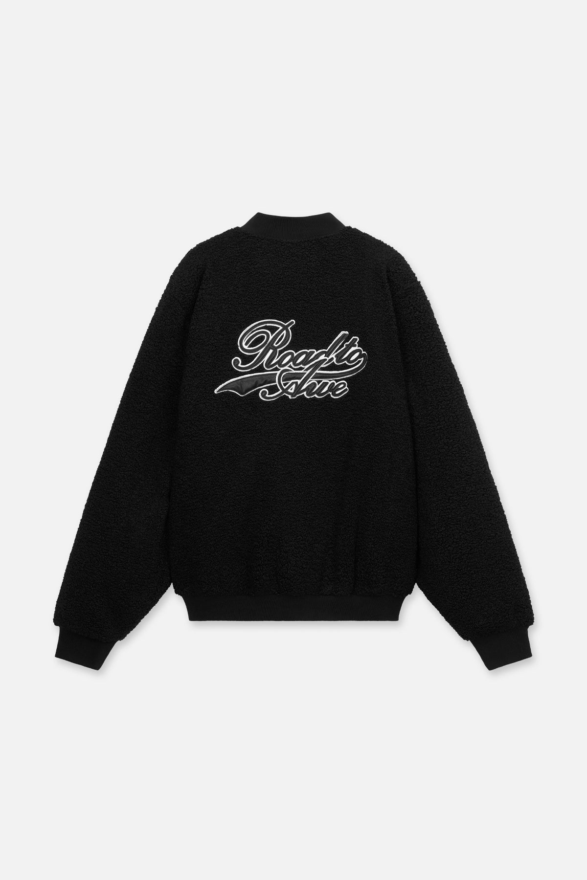 Collegiate Script Men's Black Bomber Jacket | RTA