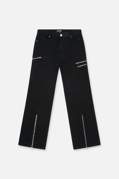 RTA X DDG RIO JEAN | BLACK ZIPPERS