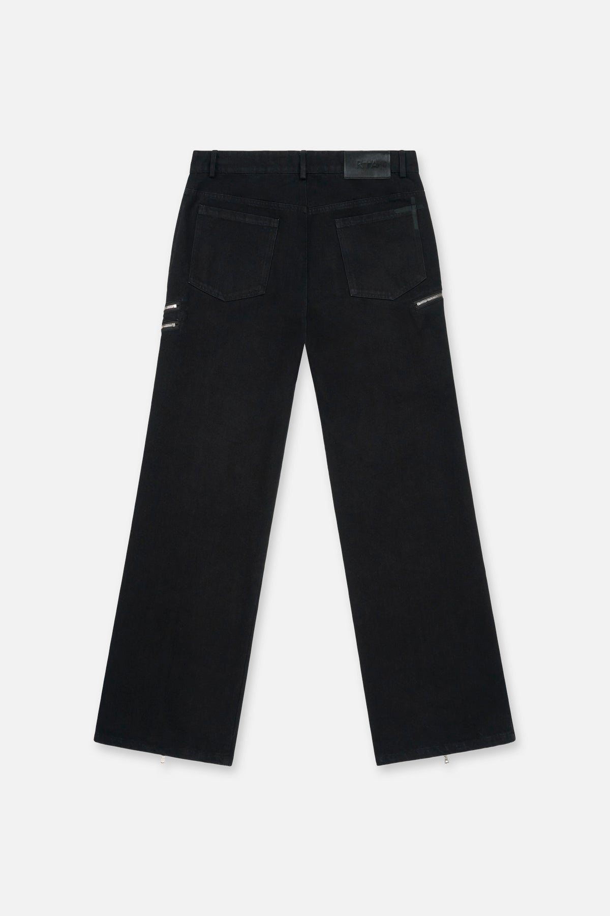 Men's Black Zipper Jeans | RTA