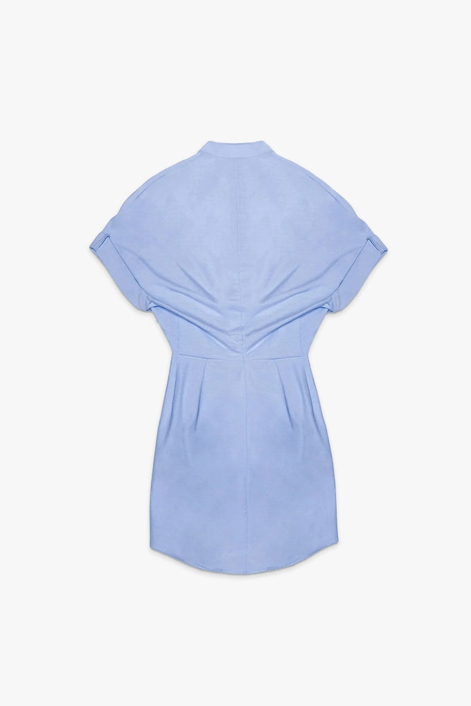 LEIGH SHIRT DRESS | BLUE OXFORD