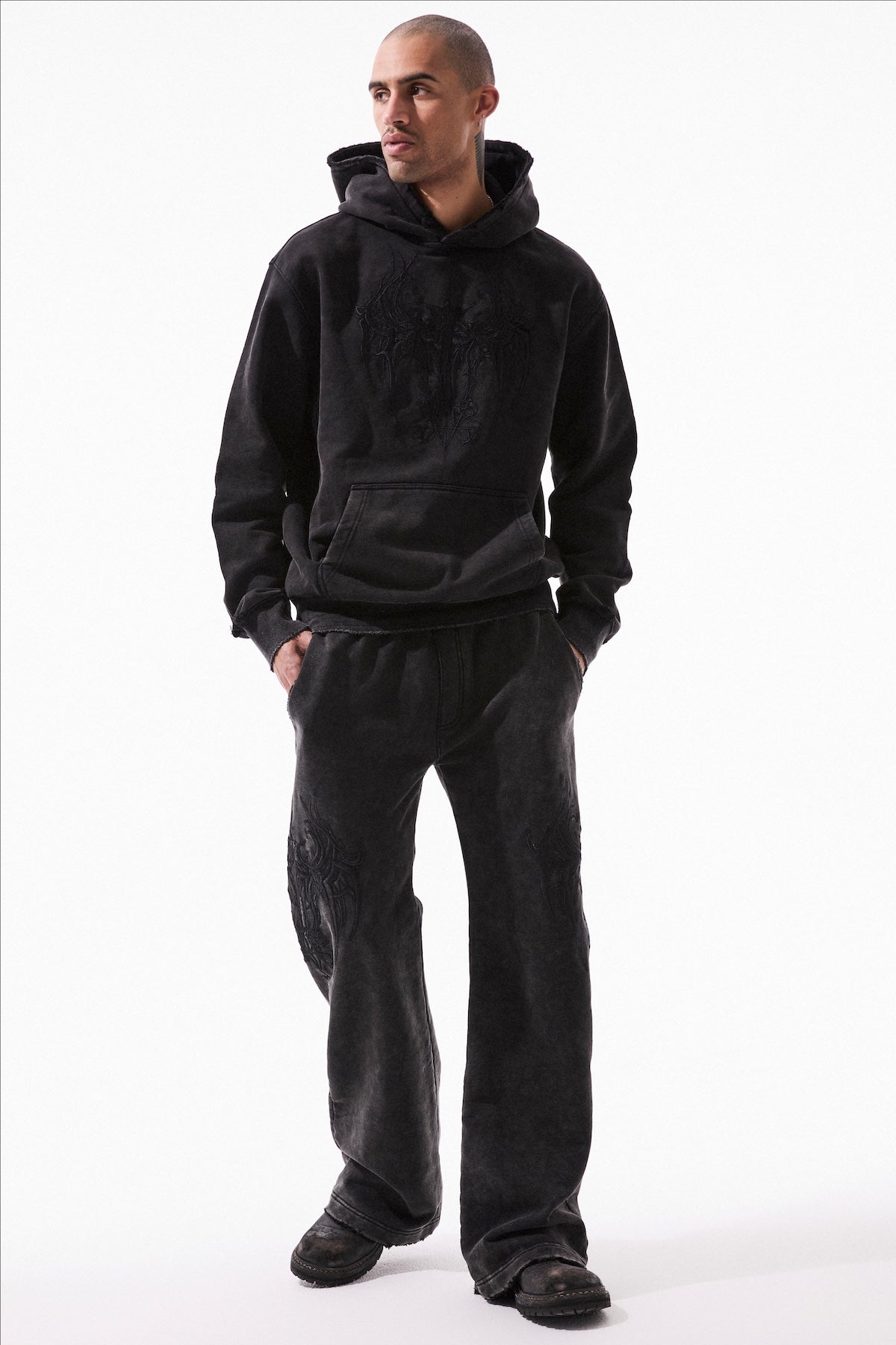 GRIFFIN SWEATPANT | BLACK CYBER SIGILISM