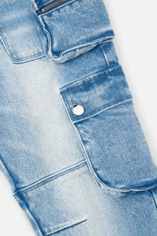 SLATE CARGO SKINNY JEAN | VINTAGE INDIGO