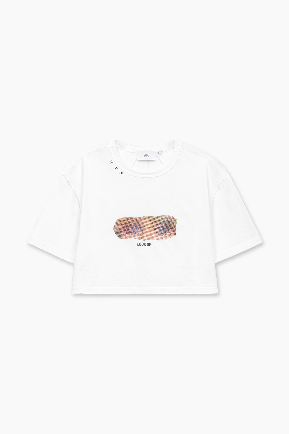 LOOK UP CROPPED TEE | WHITE