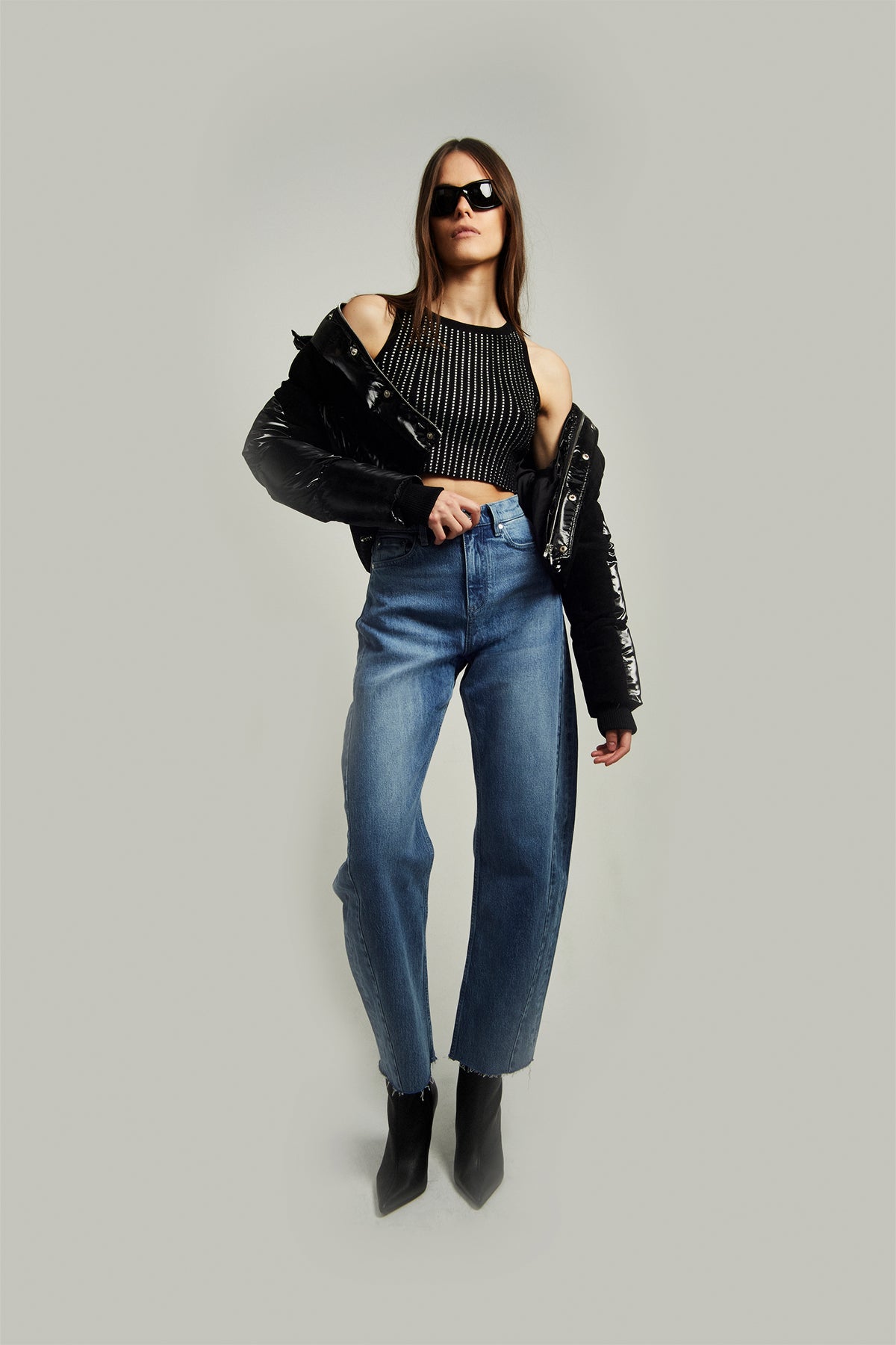 PENELOPE BARREL JEAN  | MEDIUM WASH