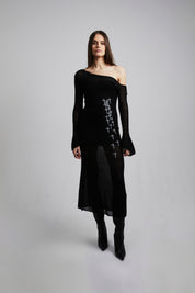 BLAIR | BLACK WITH WHITE CROSSES