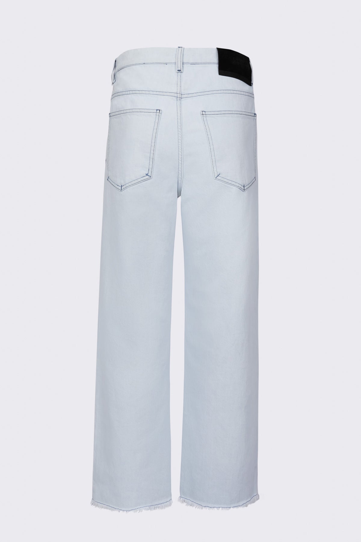 CROPPED STOVE PIPE JEANS | DUSTY BLUE