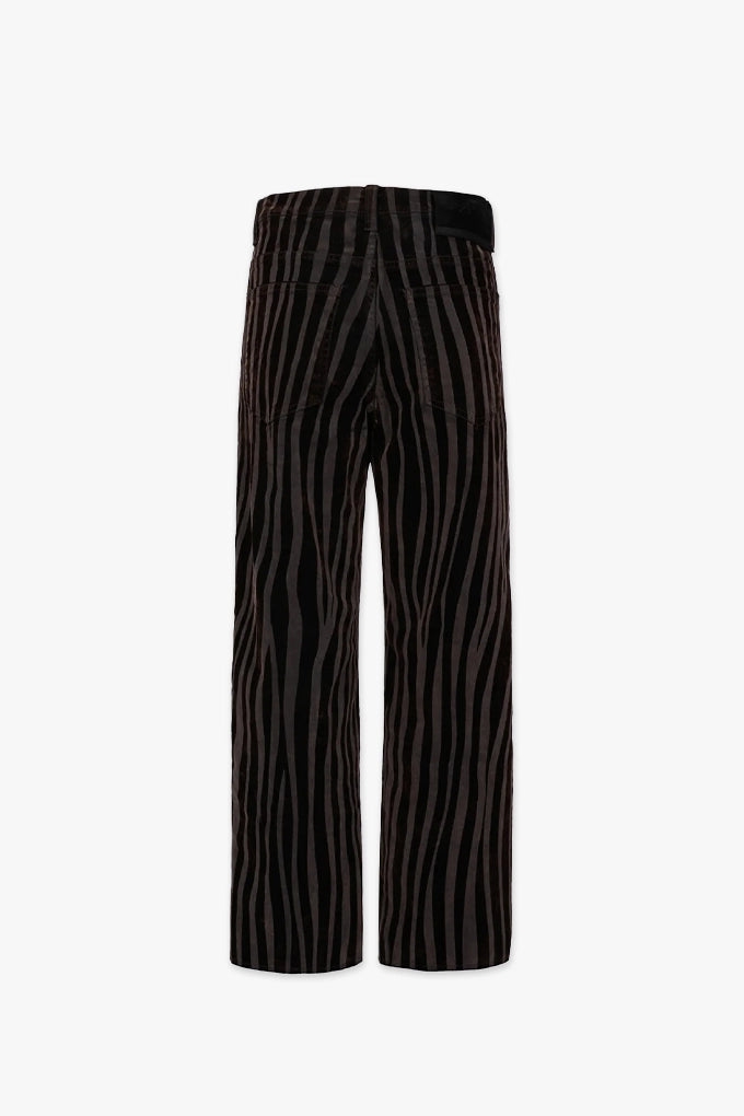 CROPPED STOVE PIPE JEANS | BUFFALO BROWN SWIRL