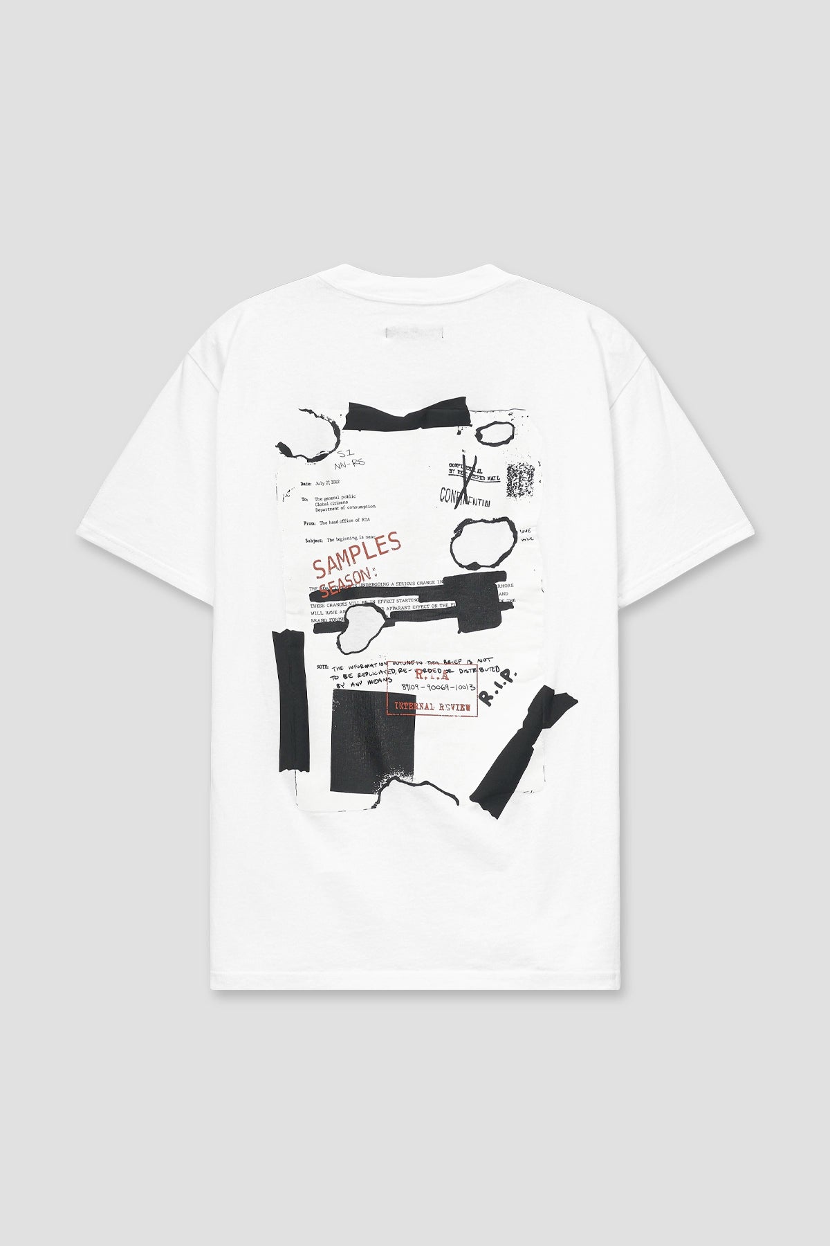 LIAM SHORT SLEEVE TEE | WHITE BURNED DOC
