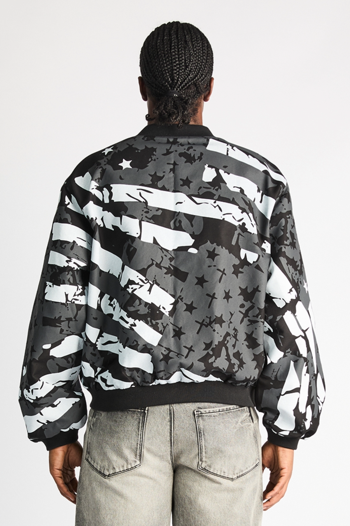 LIO BOMBER JACKET | BLACK RTA FLAG