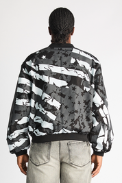 LIO BOMBER JACKET | BLACK RTA FLAG