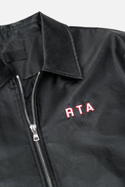 AVEN FAUX LEATHER BOMBER JACKET | BLACK USA