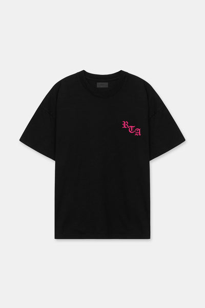 Men's Black Pink Graphic Tee | RTA