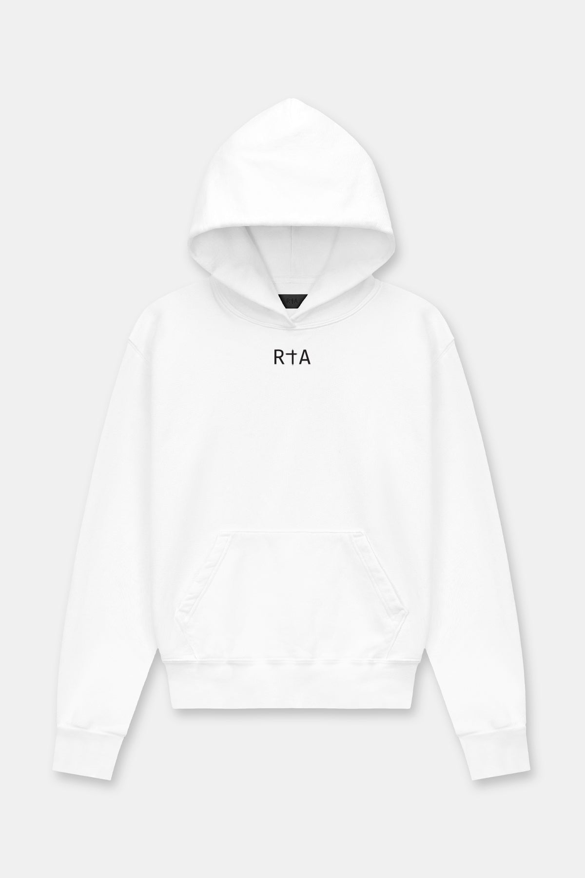 NASH HOODIE | WHITE FRONT SMALL LOGO – RTA