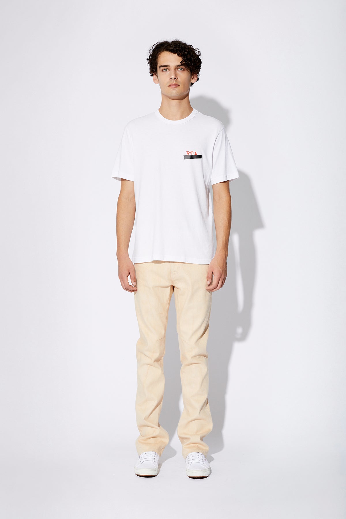 LIAM SHORT SLEEVE TEE | WHITE BURNED DOC