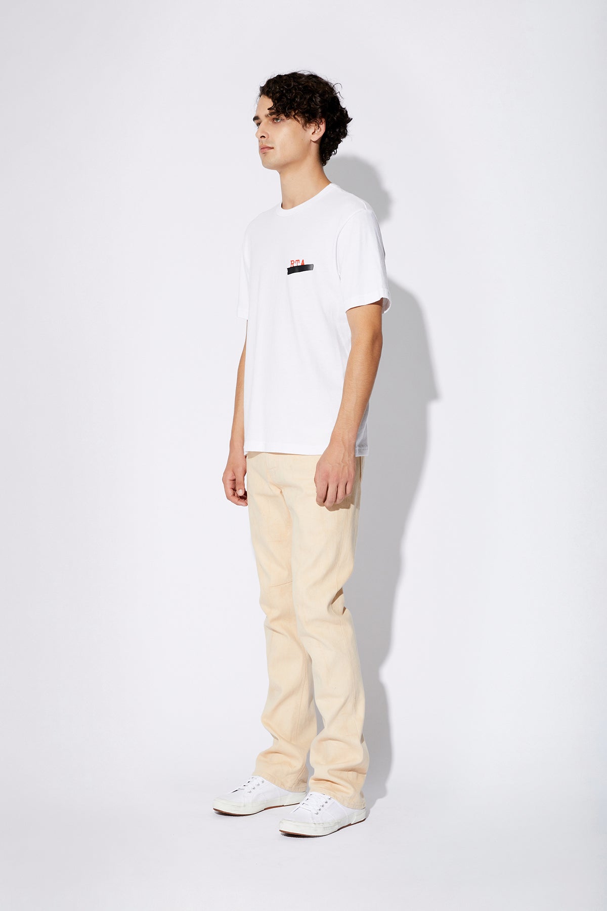 LIAM SHORT SLEEVE TEE | WHITE BURNED DOC