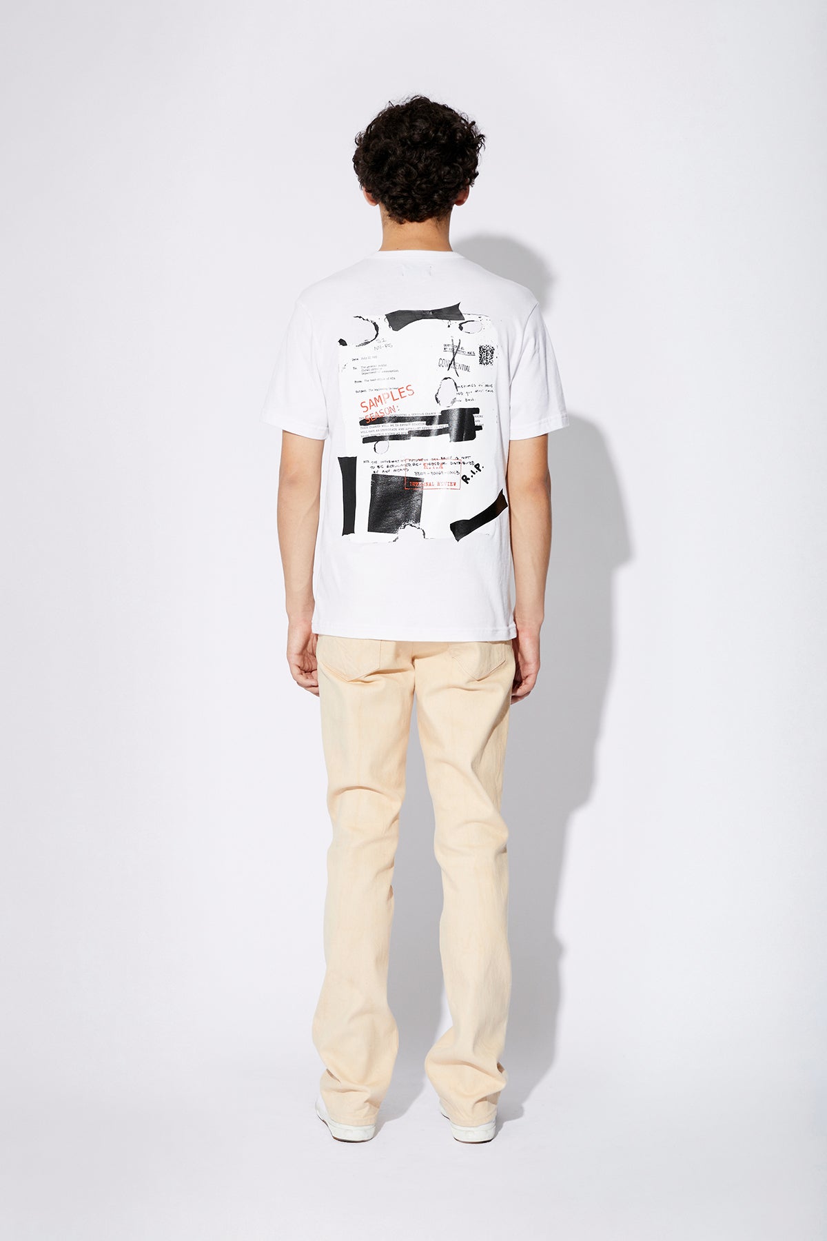 LIAM SHORT SLEEVE TEE | WHITE BURNED DOC