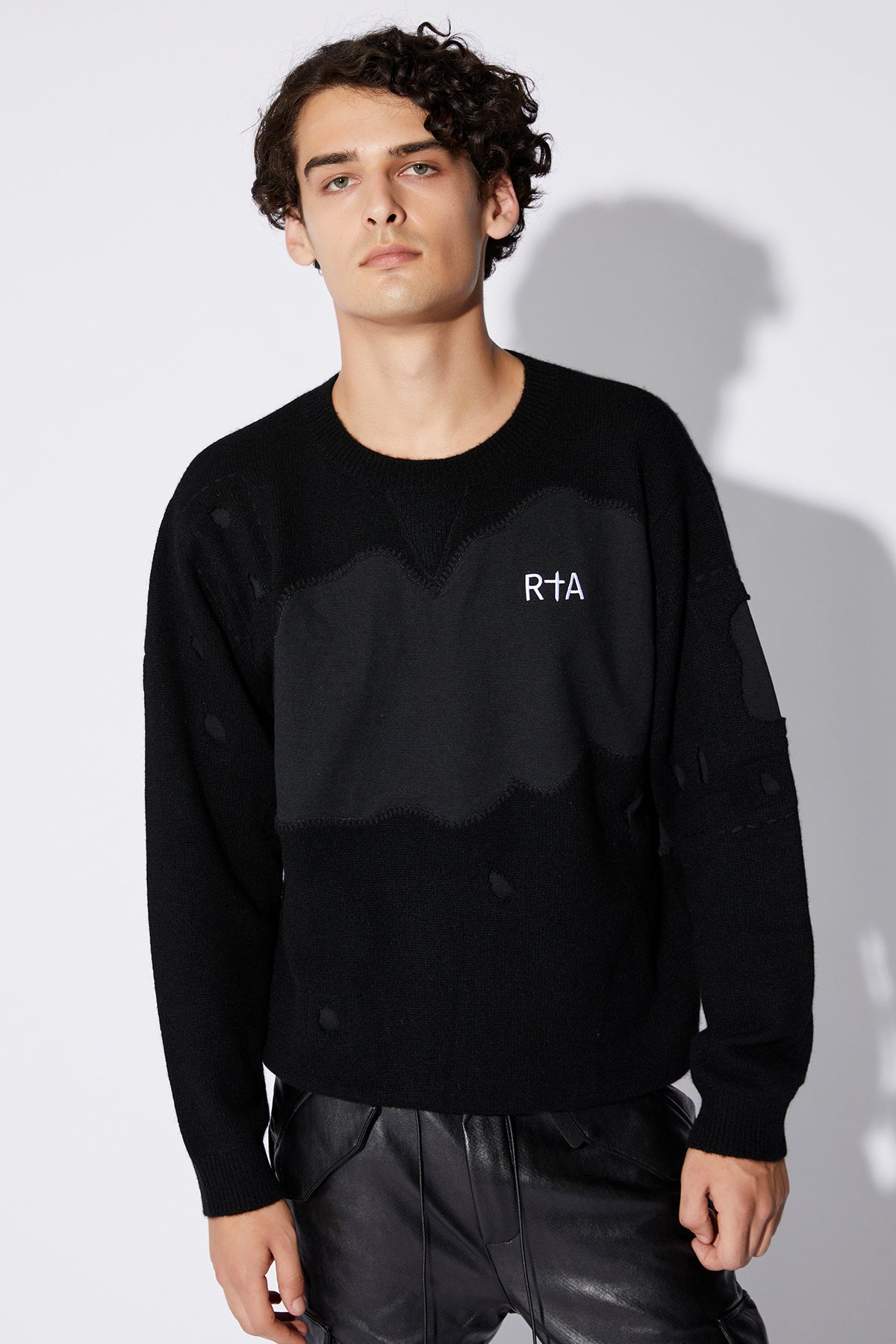 CREED SWEATER | BLACK PATCH WORK