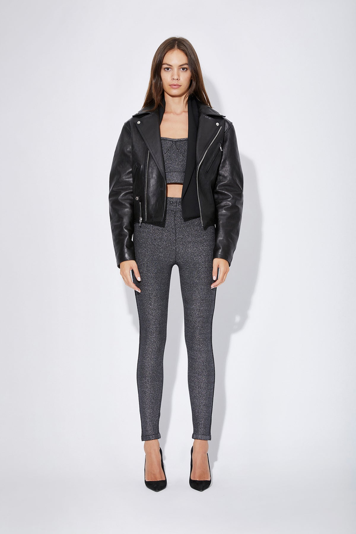 NOUR TOP | BLACK LUREX