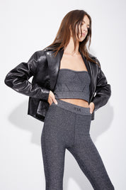 NOUR TOP | BLACK LUREX