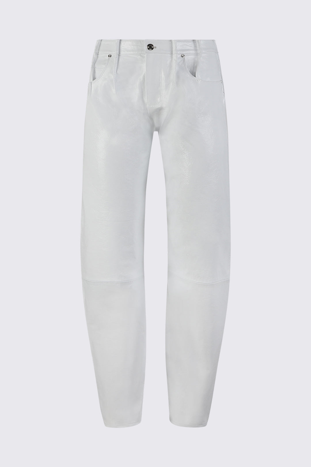 ELE LEATHER PANT | WHITE CRINKLE